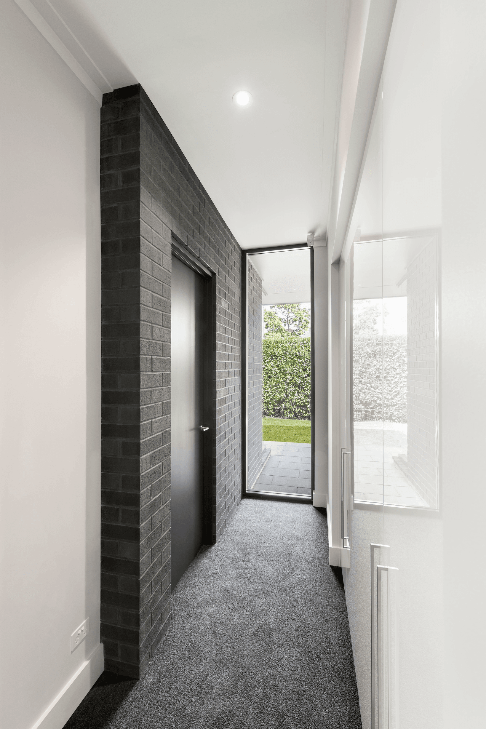 PGH Liquorice brick from the Connoisseur range used inside hallway