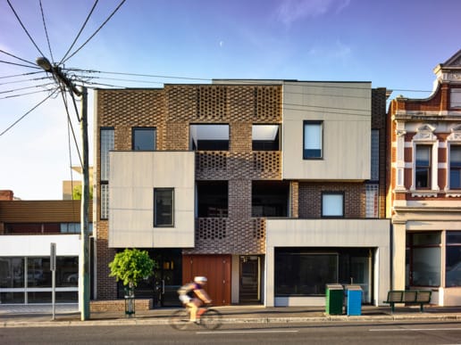 Use of PGH Bricks Eaglethorn on a multi-residential development in Melbourne's Hawthorn.