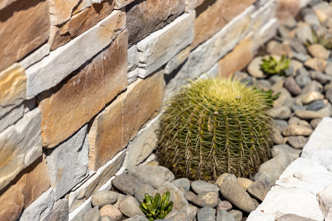 PGH Stone Classic Ledgestone Range in Gilded Sand installed on a wall