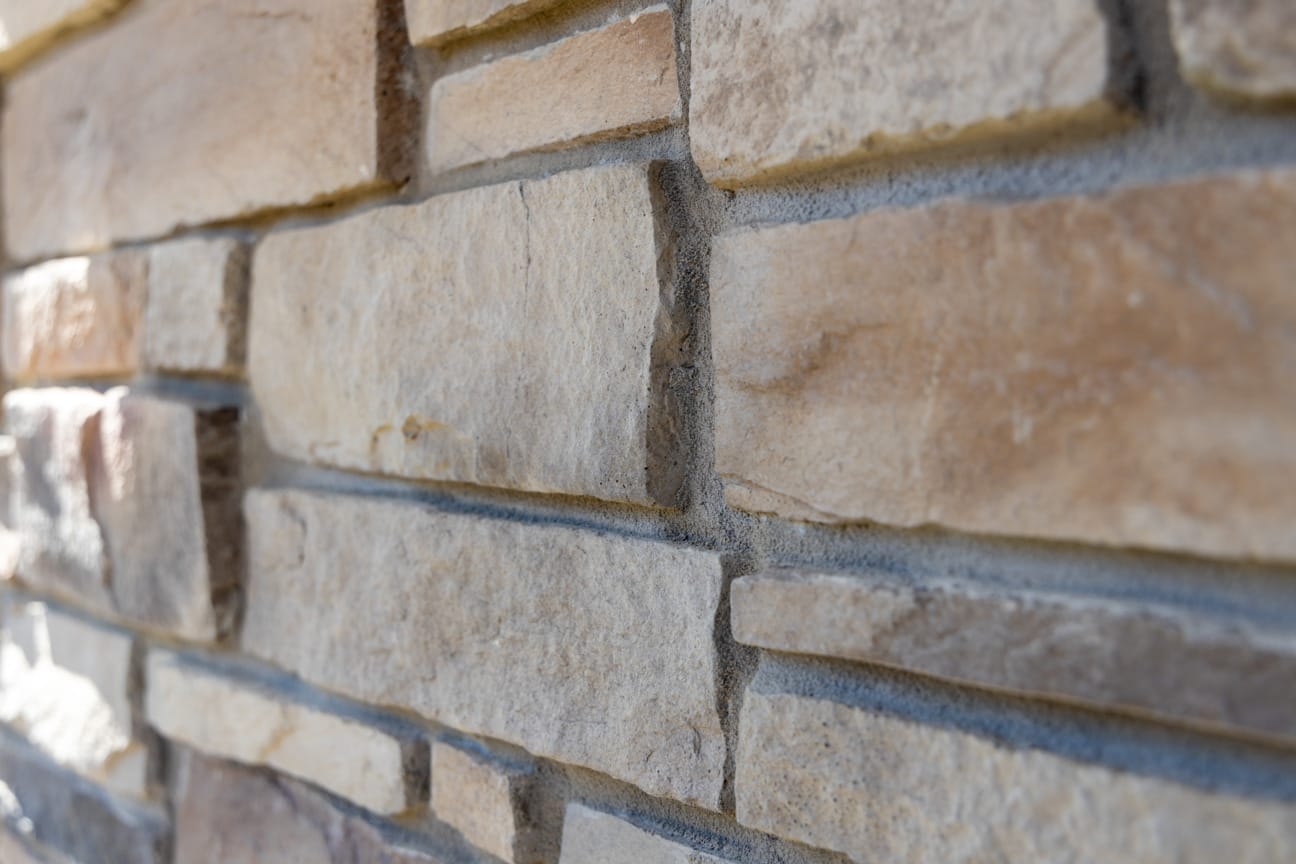 PGH Stone Classic Ledgestone Range in Russet installed on a wall