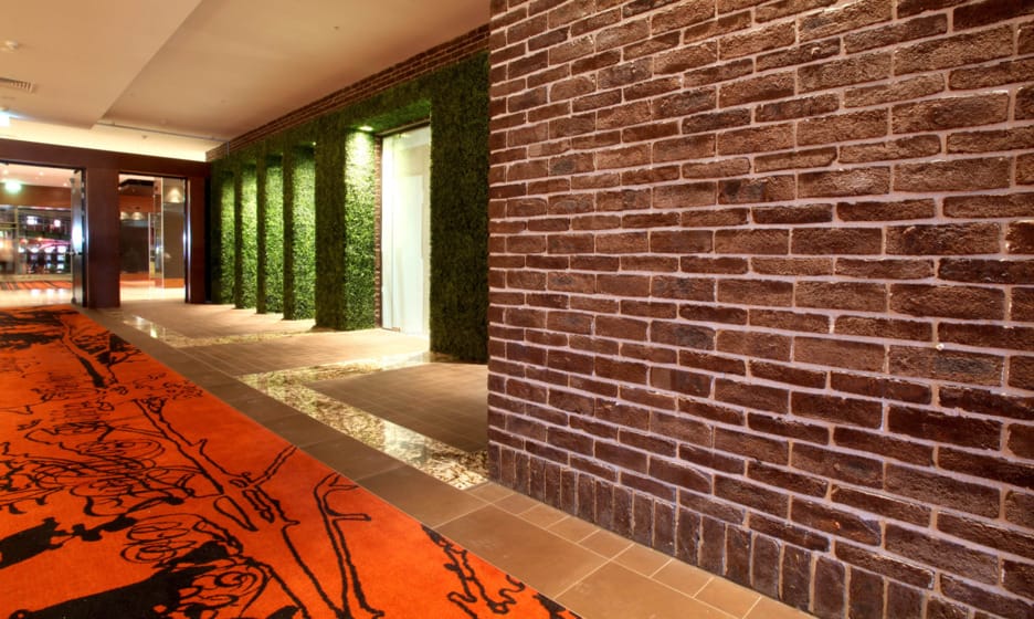 Penrith Leagues Club using PGH Bricks as a feature of the interior design.