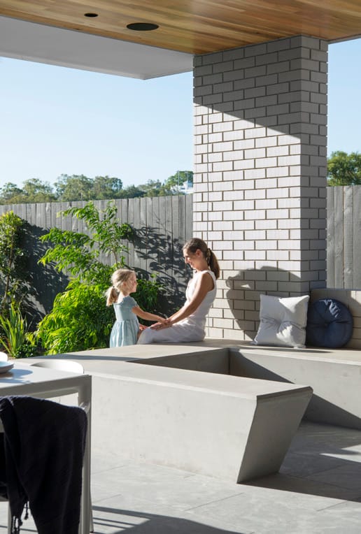 Former Wallabies captain Stephen Moore's minimalist family home using PGH bricks.
