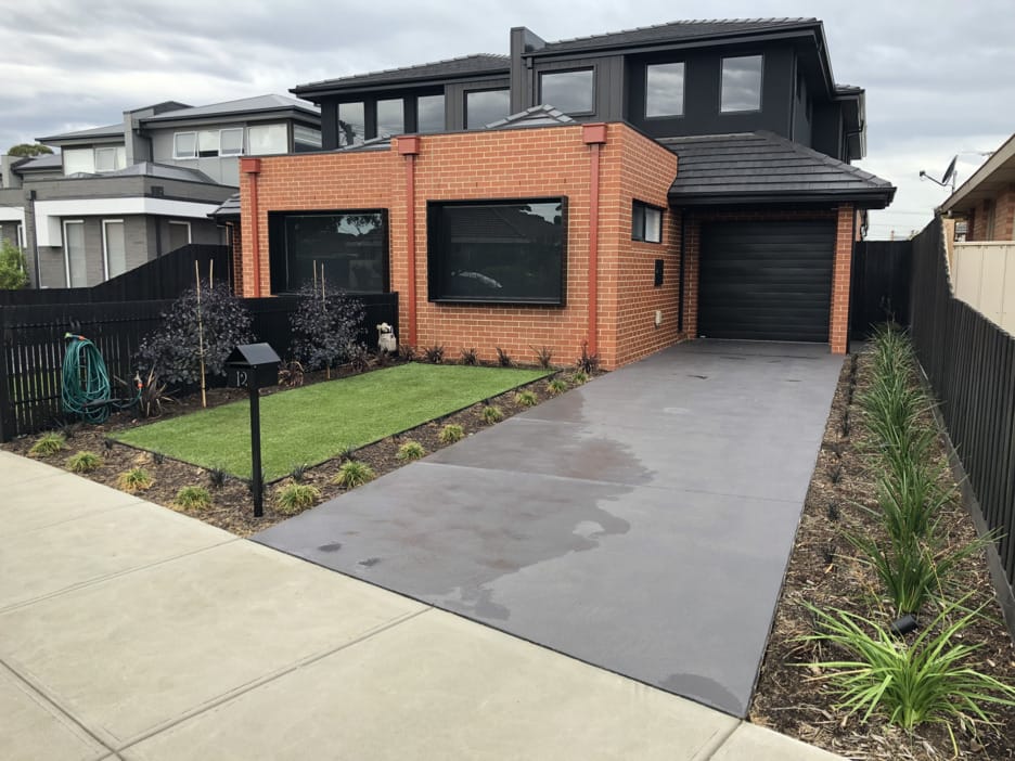 Red bricks used to create a contemporary townhouse interpretation of a family home in Altona Victoria