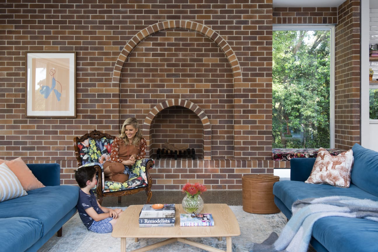 Michael and Carlene the husband and wife team behind Cedar + Suede in their home.