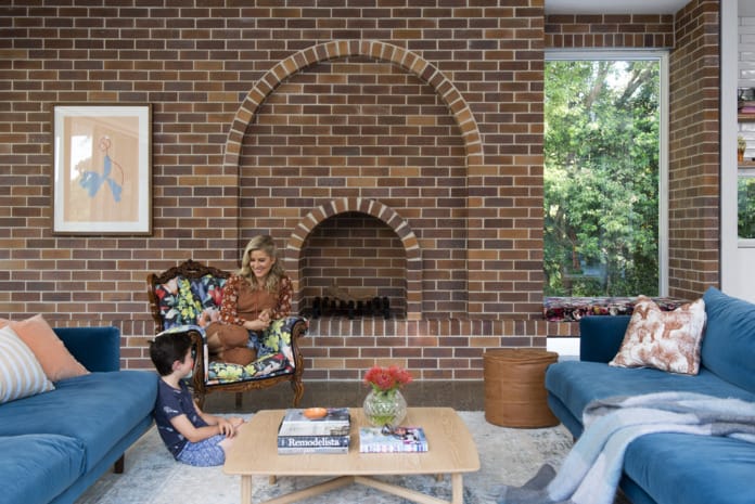 Michael and Carlene the husband and wife team behind Cedar + Suede in their home.