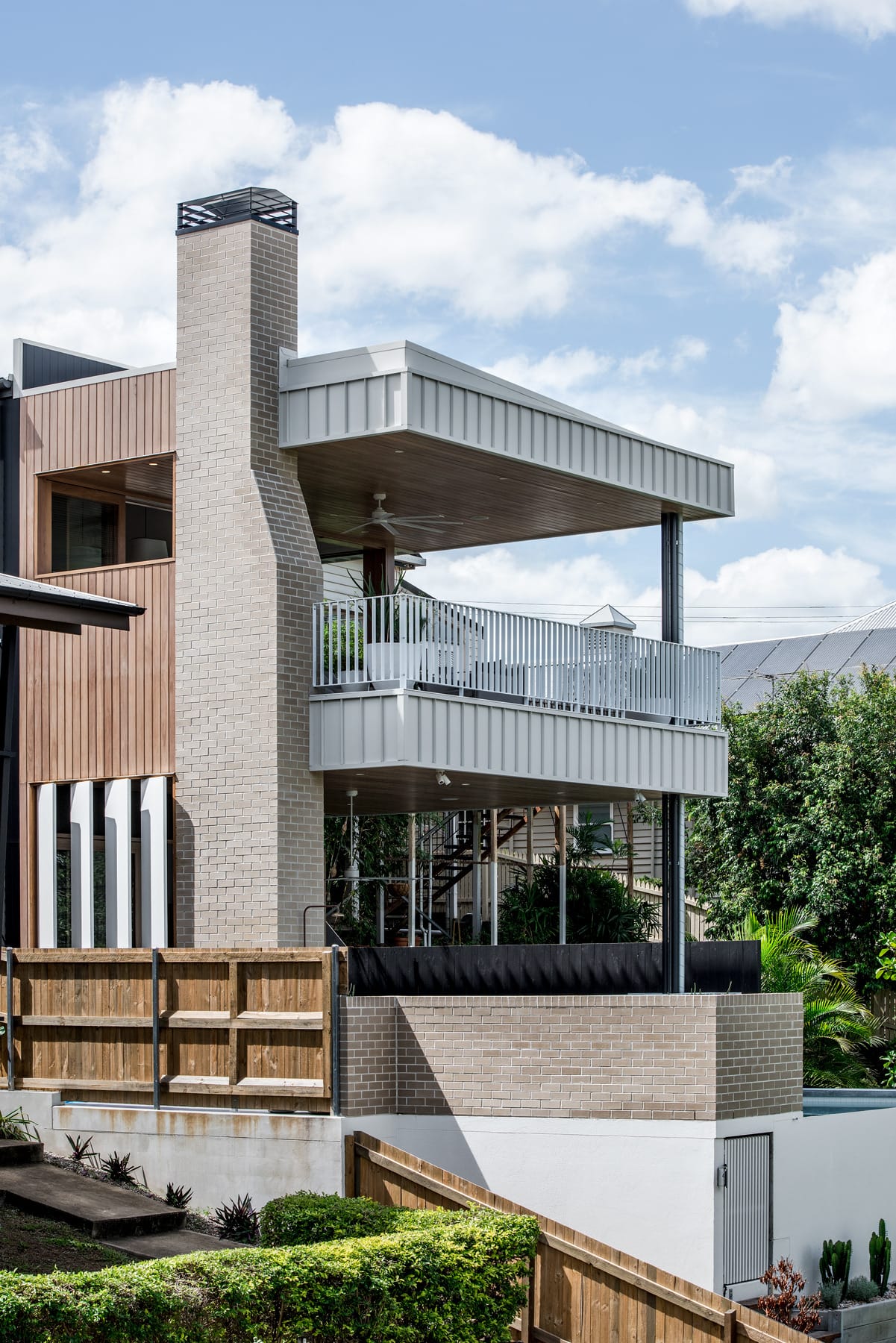 Graya's Andrew Gray using PGH Bricks and pavers in his minimalist modern home in Queensland.