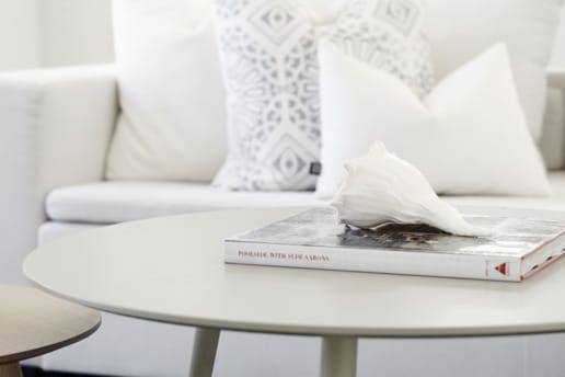 Light coloured bricks used to create coastal hamptons style home.
