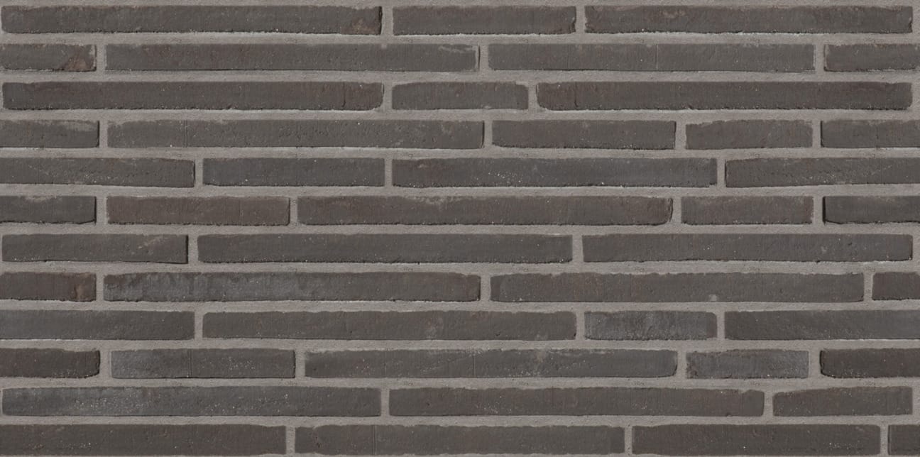 PGH Bricks Lang Mursten Gehl with dark mortar.