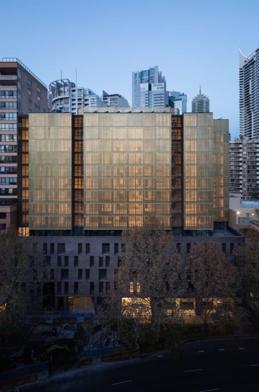 Tzannes uses PGH Mowbray Blue, Dry Pressed Architectural bricks to add a striking new addition to Sydney's Day Street Apartments.