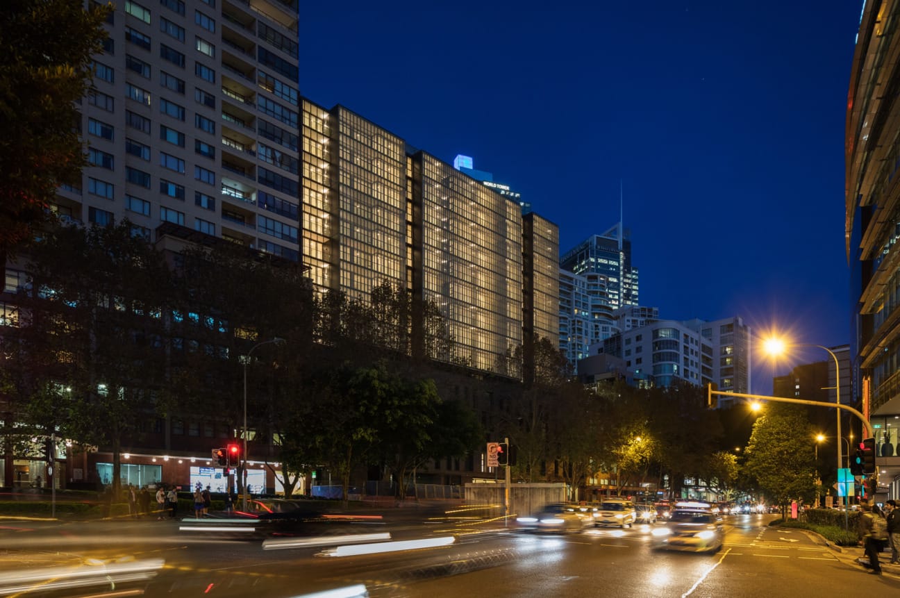 Tzannes uses PGH Mowbray Blue, Dry Pressed Architectural bricks to add a striking new addition to Sydney's Day Street Apartments.