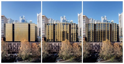 Tzannes uses PGH Mowbray Blue, Dry Pressed Architectural bricks to add a striking new addition to Sydney's Day Street Apartments.