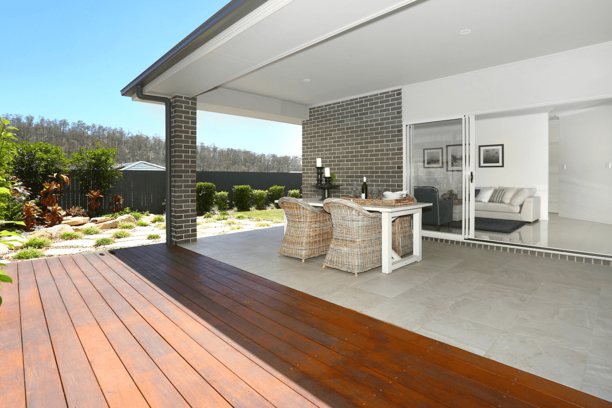 Grey Stone brick from PGH in Lunar range outdoor entertainment