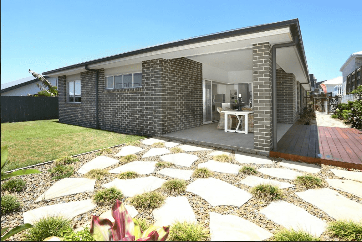 Grey Stone brick from PGH in Lunar range outdoor entertainment Bella Qld Properties