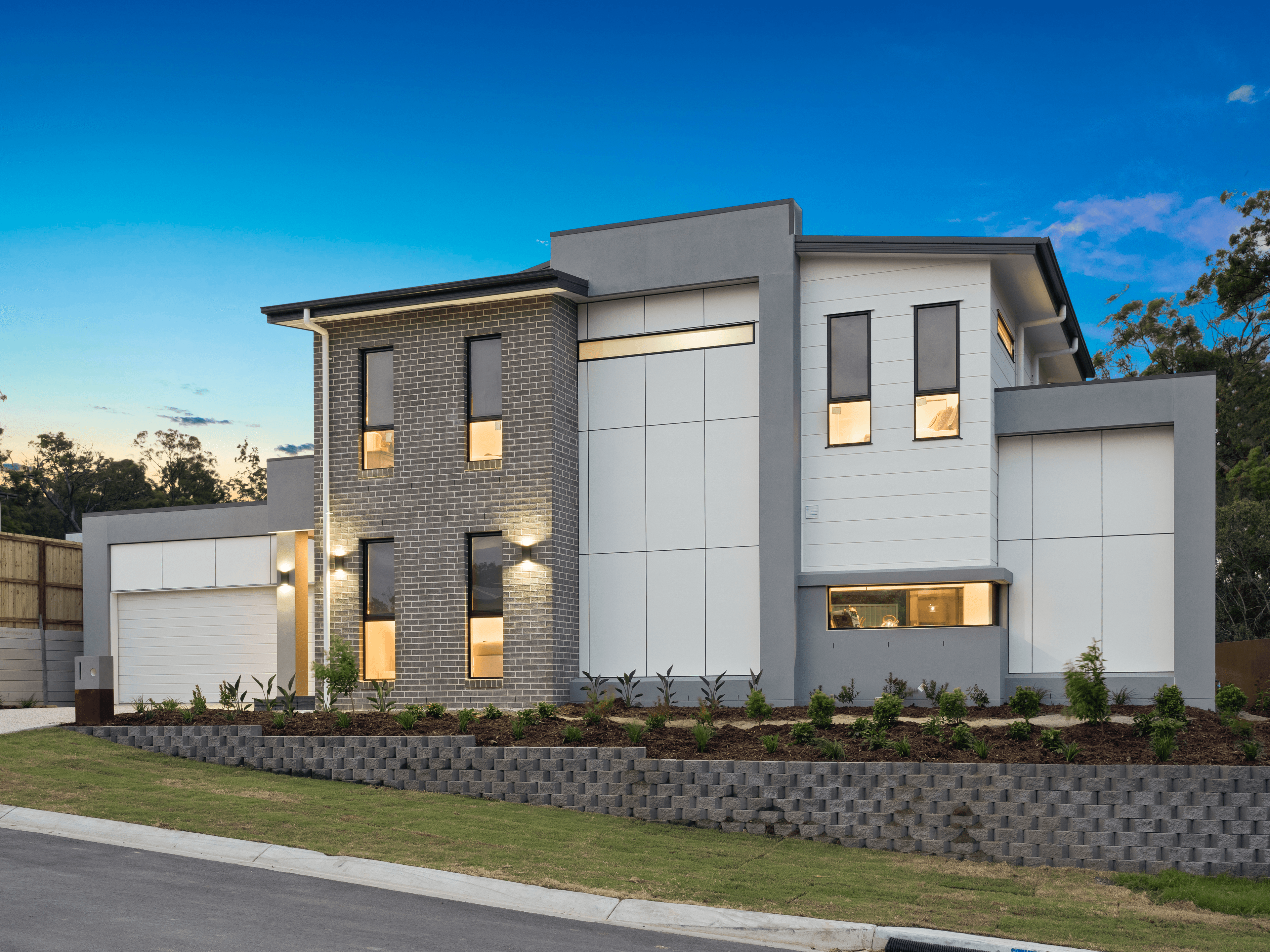 Agave brick from PGH in Zen by Nature range, single storey house front