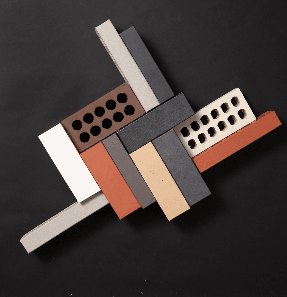 Selection of PGH bricks laid out