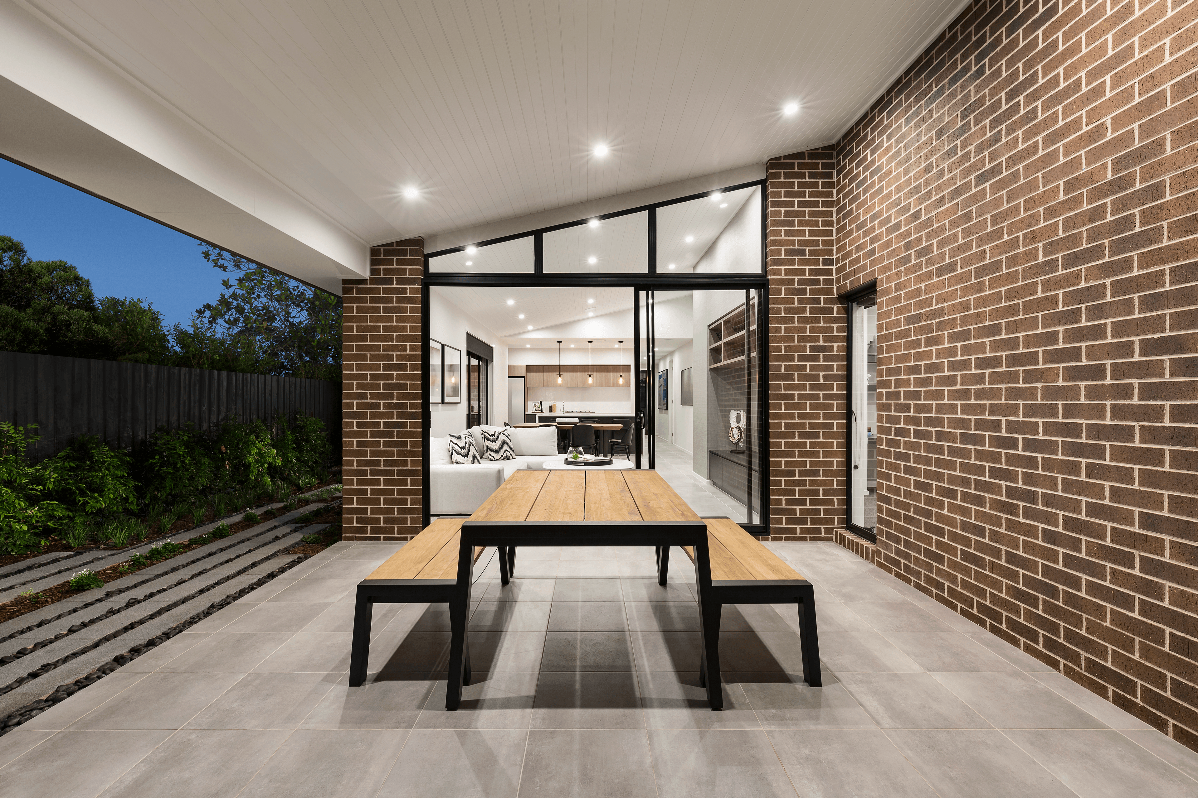 PGH Gibson brick from the Desert range in alfresco area