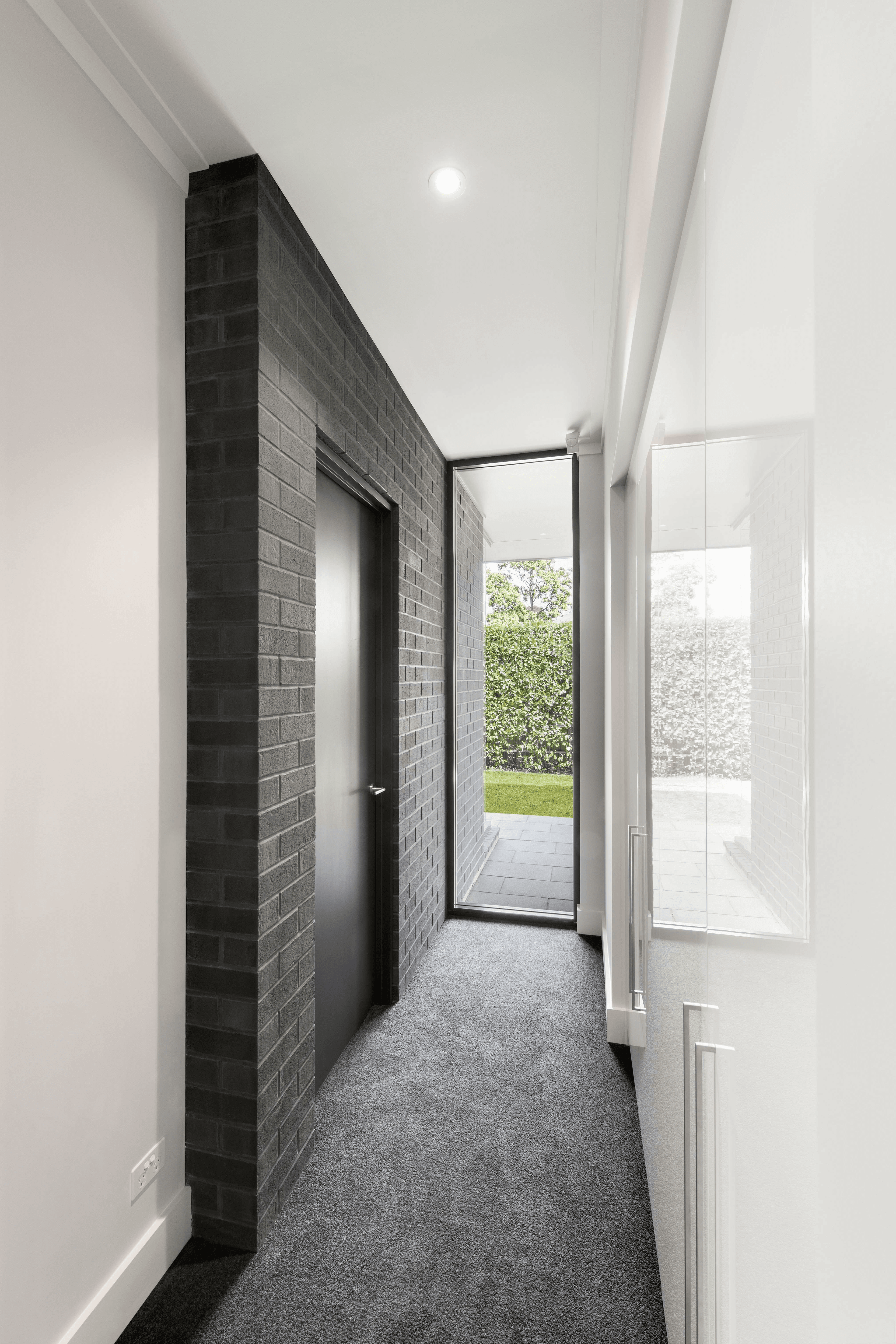 PGH Liquorice brick from the Connoisseur range used inside hallway