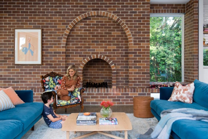 Michael and Carlene the husband and wife team behind Cedar + Suede in their home.