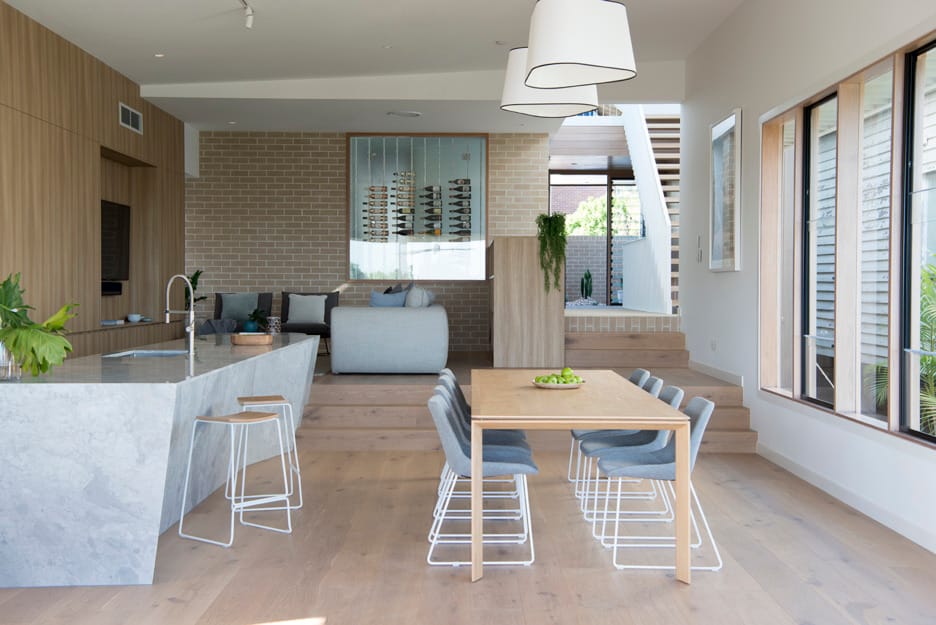 Graya's Andrew Gray using PGH Bricks and pavers in his minimalist modern home in Pebble Creek.