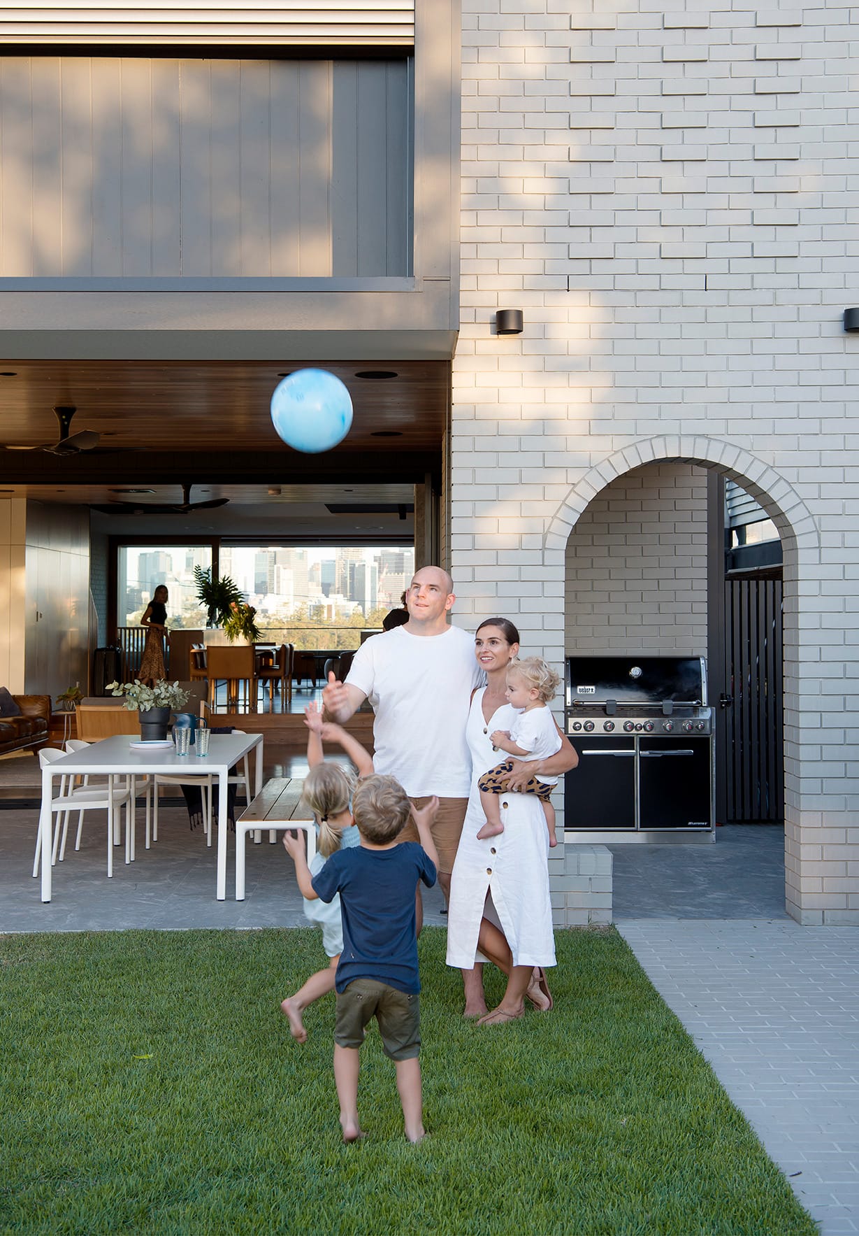 Former Wallabies captain Stephen Moore's minimalist family home using PGH bricks.