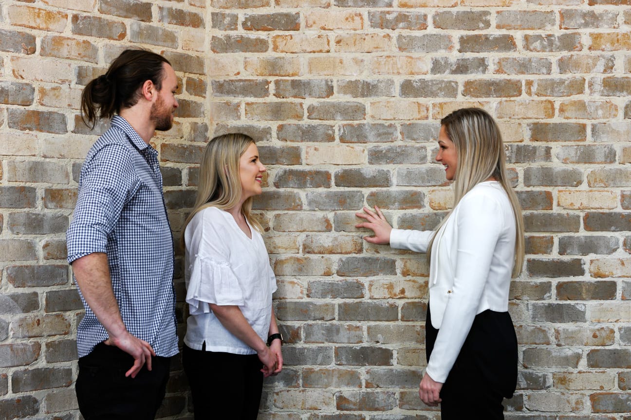 Couple at a colour consultation PGH Selection Centre