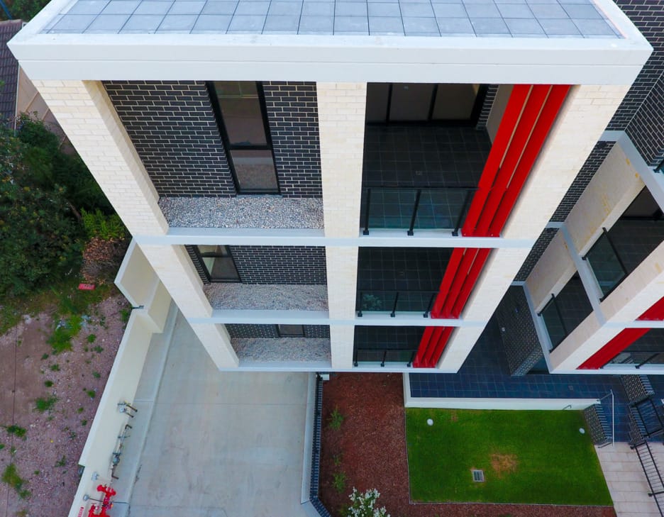 Lawrence Street Peakhurst Apartments project using PGH Bricks Alfresco range as a robust option.