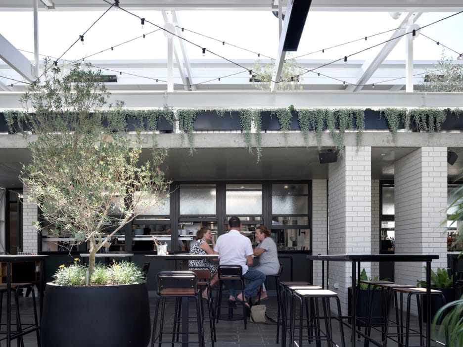 The redesign of The Boundary Hotel in Brisbane’s West End showcasing the use of PGH's Blanco white brick.