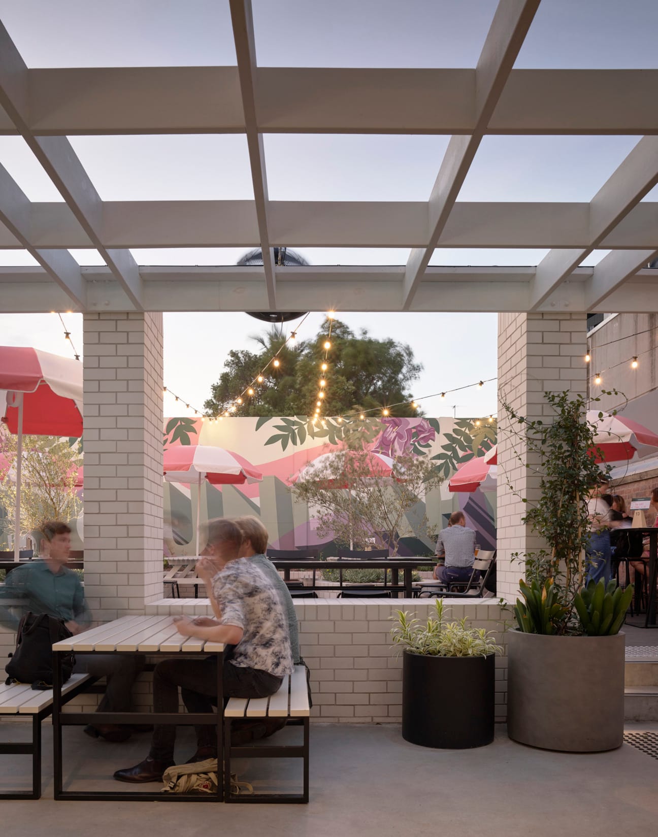 The redesign of The Boundary Hotel in Brisbane’s West End showcasing the use of PGH's Blanco white brick.