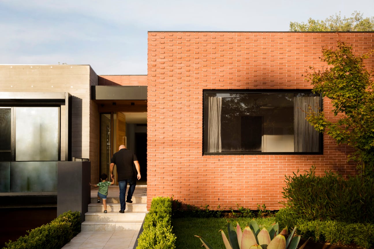 Architect Joe El-Sabbagh's home is a masterclass in giving classic red brick a modern twist