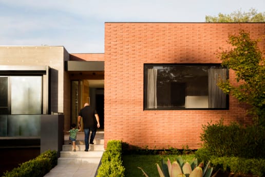 Architect Joe El-Sabbagh's home is a masterclass in giving classic red brick a modern twist