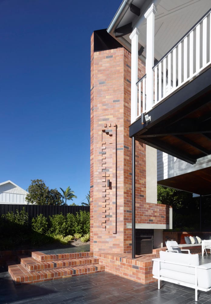 Monaise Residence in the Brisbane suburb of Ascot showcasing a blend of traditional Queenslander, Colonial, and Tudor architectural styles.
