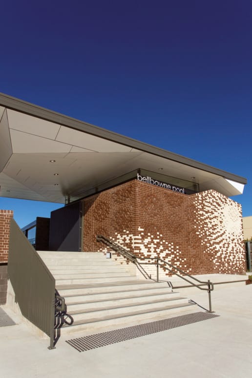 Bellbowrie Pool case study from PGH Bricks showcases the winner of the Think Brick Horbury Hunt Commercial Award for 2013.