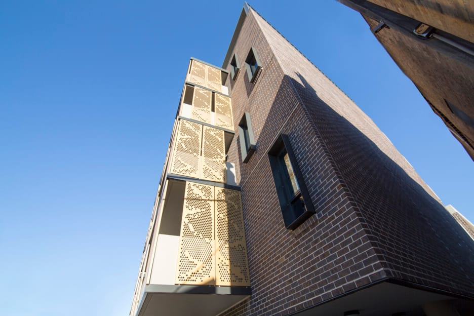 The Cooperage building in Dulwich Hill using PGH Bricks Blackheath from the Highlands range.