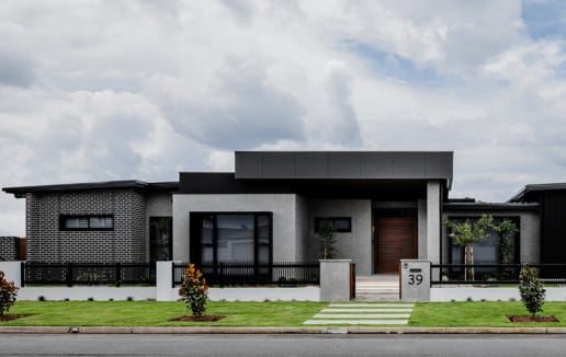 Alisa Fraser and Lysandra Fraser used PGH Bricks Nero on a Queensland Gold Coast designer feature poolside home.