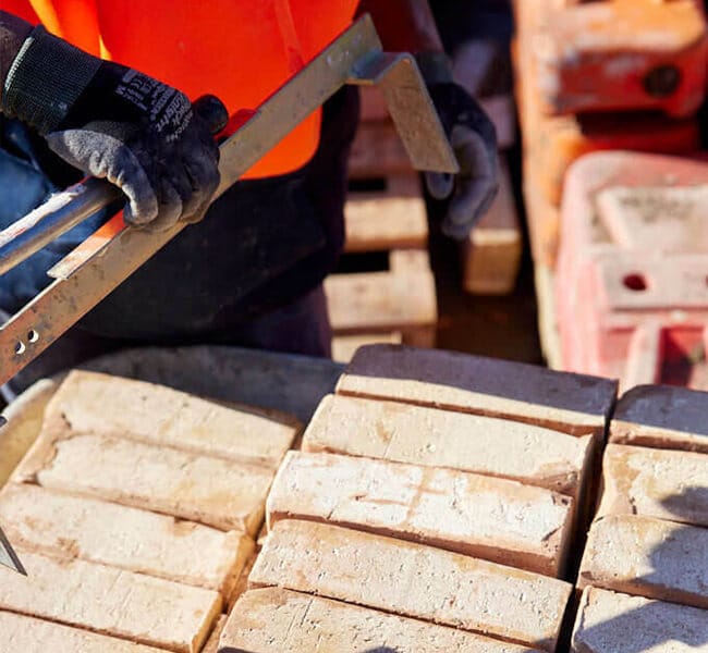DIY brick garden bench using PGH bricks