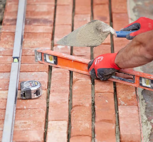 DIY brick pathway using PGH bricks