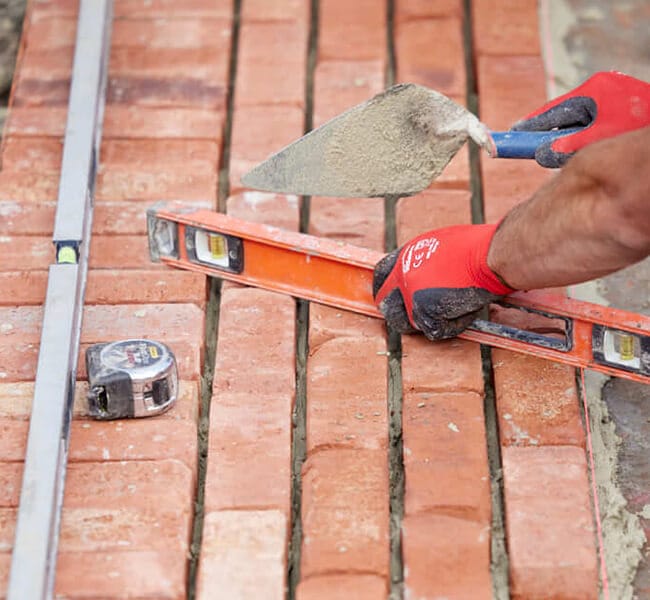 DIY brick pathway using PGH bricks