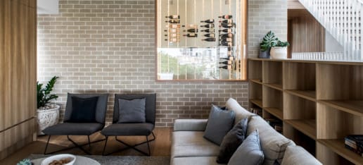 Graya's Andrew Gray using PGH Bricks and pavers in his minimalist modern home in Queensland.