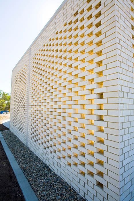 Botswana Embassy building using PGH Bricks to enforce cultural identity through colourful brick and pattern work.