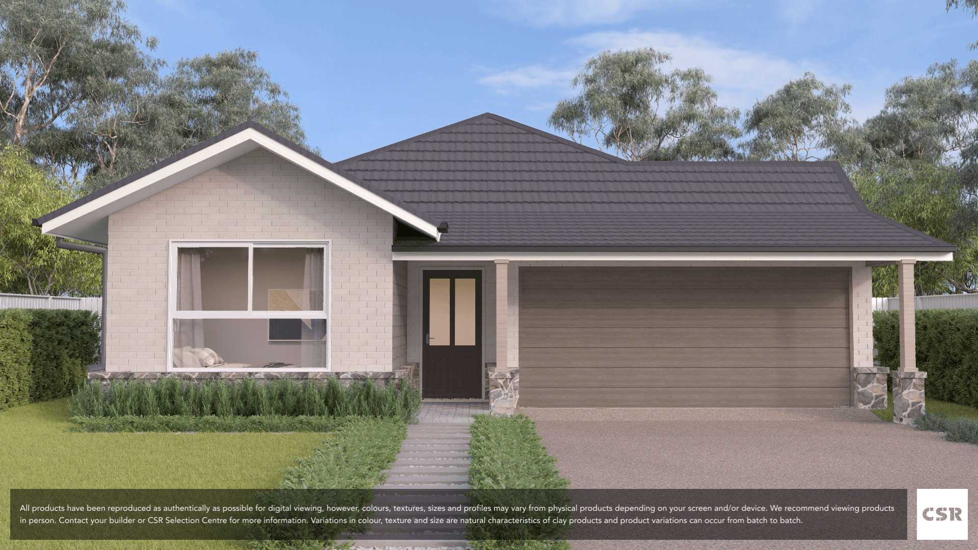 PGH Granita brick from the Connoisseur range on house render