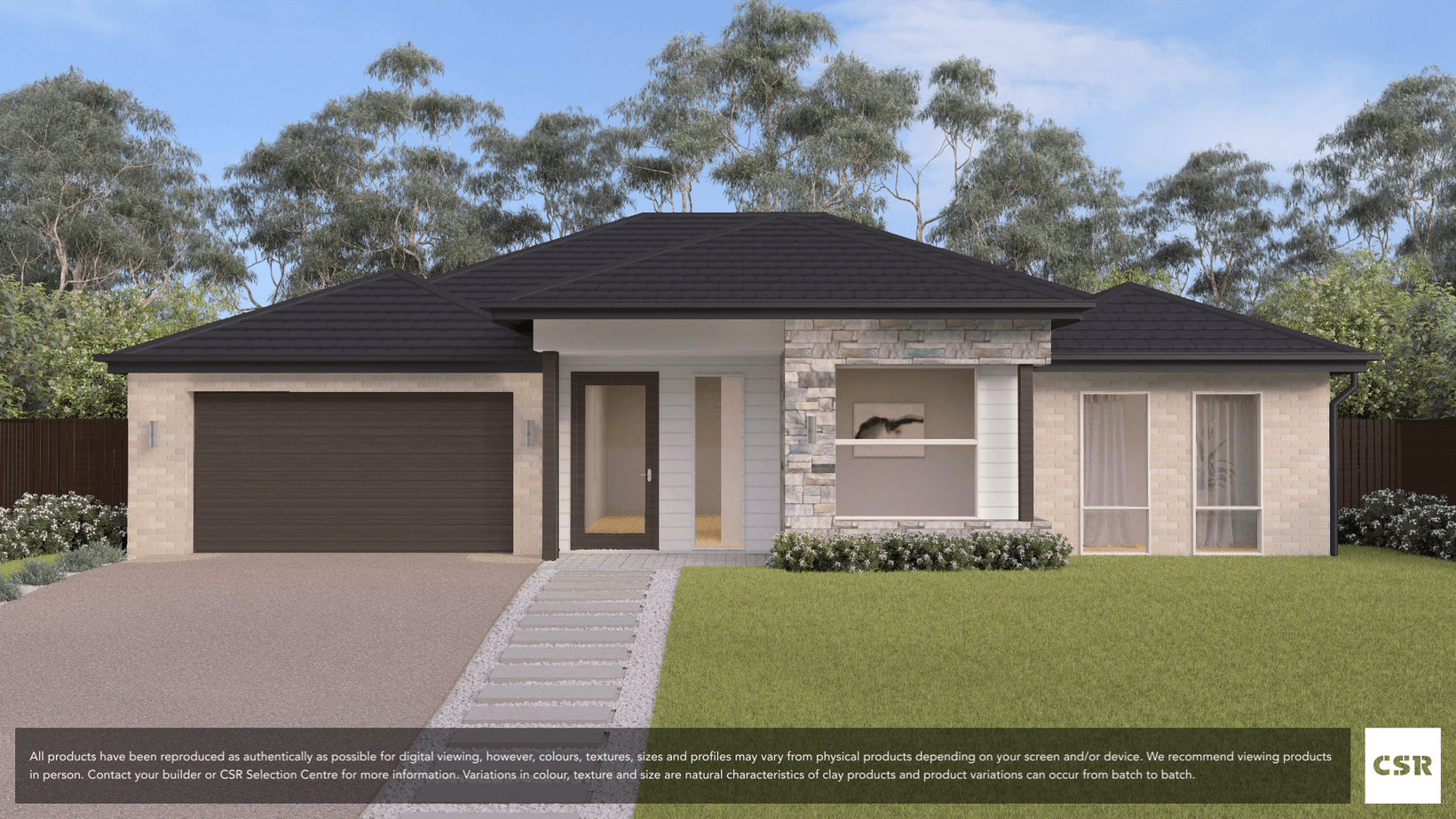 Silica brick from PGH in Foundations range on house render