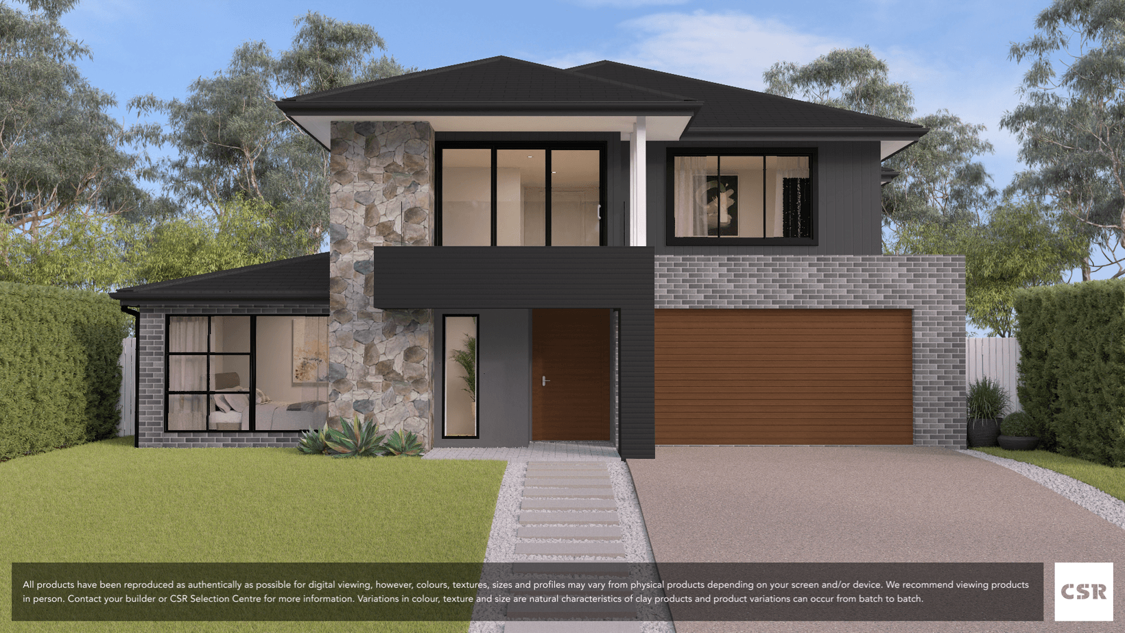 Mercury brick from PGH in Metallic range on house render