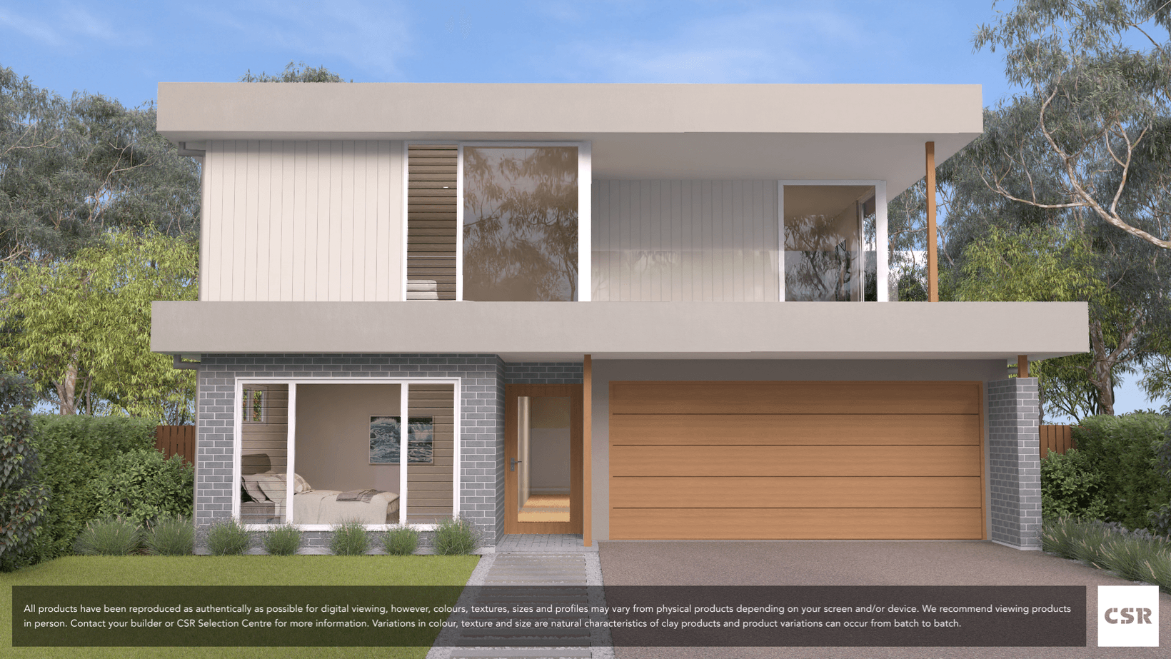 Wolf brick from PGH in Nightfall range on house render