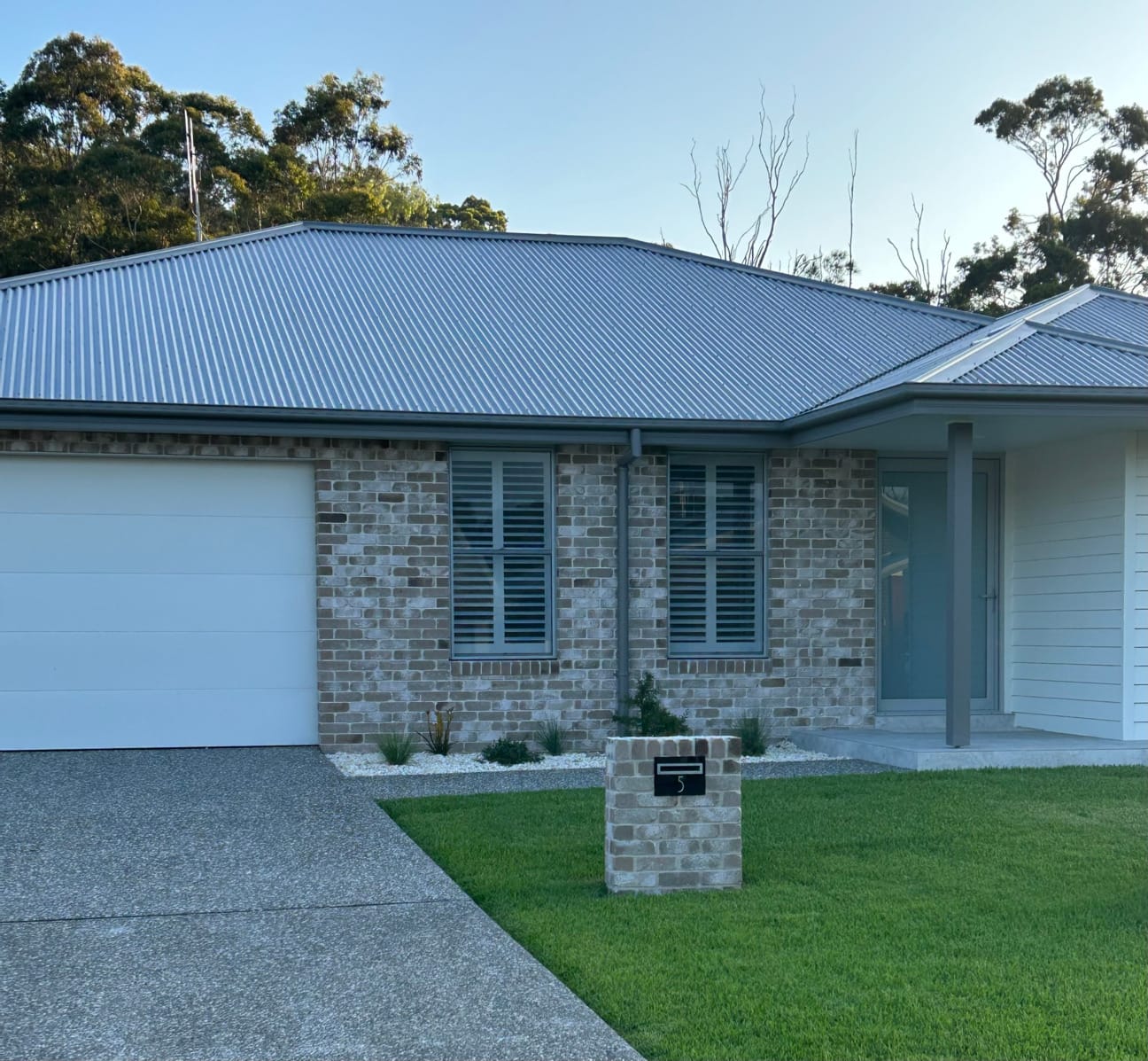 Sea Fossil brick from PGH in shoreline
