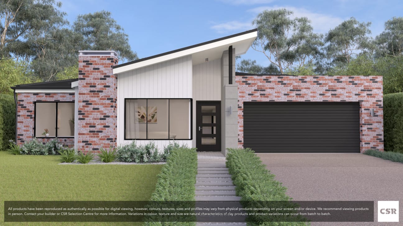 CSR iDesign render featuring Tribeca, Manhattan brick with off white mortar