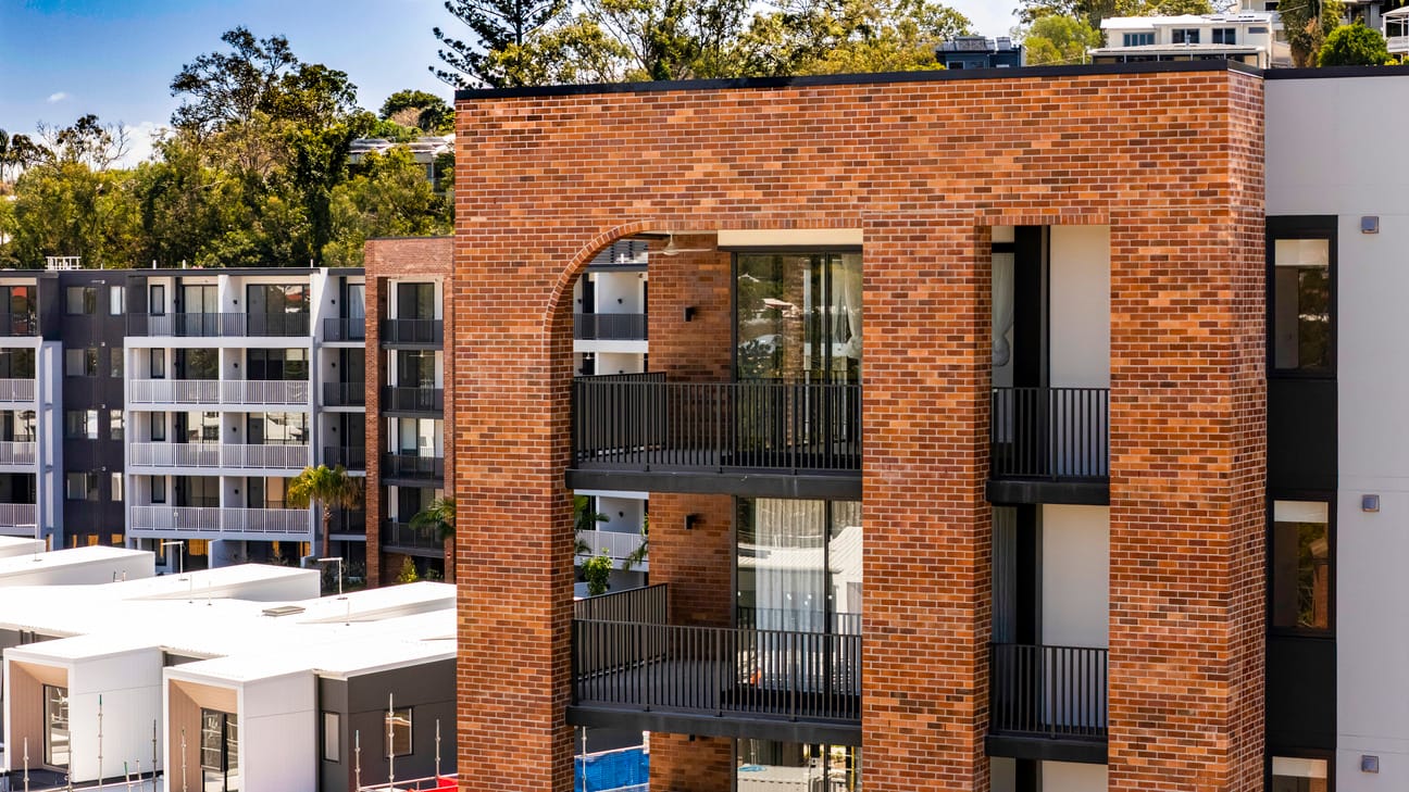 Brickworks Park, Brisbane. PGH Brick Black and Tan, Smooth range