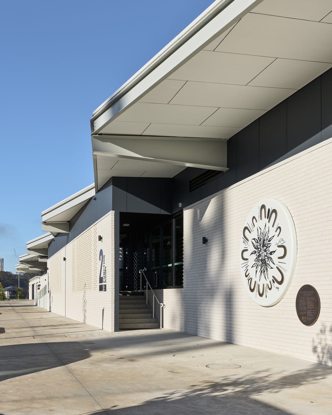 Parramatta Eels Centre of Excellence featuring PGH Bricks' Morada Blanco bricks