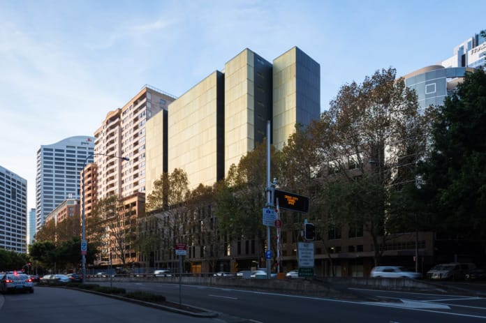 Tzannes uses PGH Mowbray Blue, Dry Pressed Architectural bricks to add a striking new addition to Sydney's Day Street Apartments.