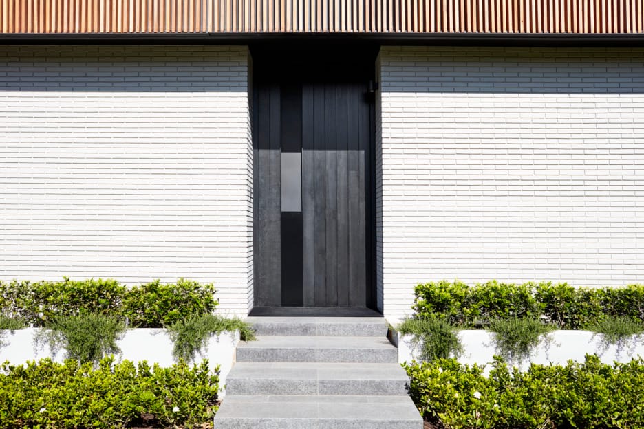 PGH white brick façade used on residential and commercial building projects.