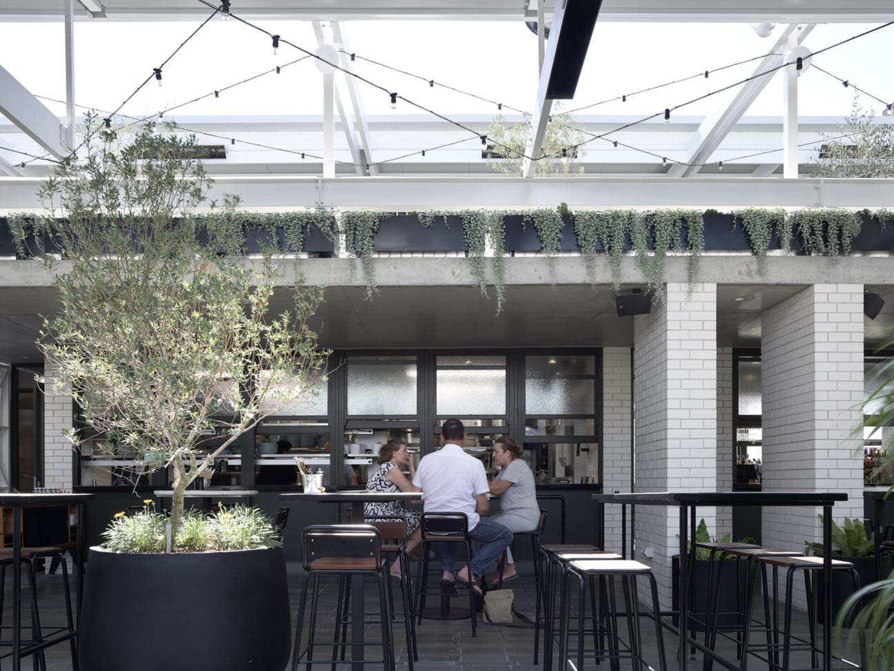 The redesign of The Boundary Hotel in Brisbane’s West End showcasing the use of PGH's Blanco white brick.